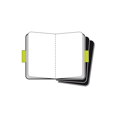 Moleskine Set 3 Cahier Pocket Kraft Cover in Cartoncino Rig Bianco Moleskine 50140 9788883704949