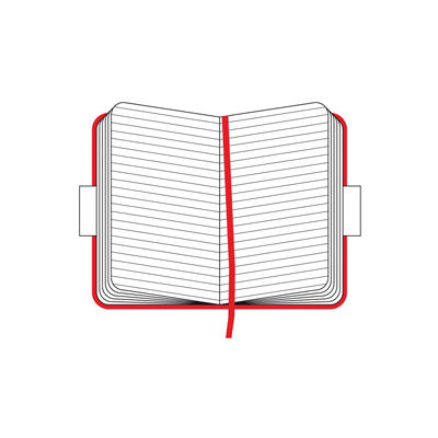 Moleskine Notebook Rosso Pocket Hard Cover Rig Righe Moleskine 50870 9788862930000