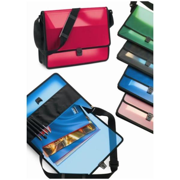 Carrello per documenti con tracolla blu, marca Niji, un oggetto di organizzazione perfetto per trasportare e conservare i tuoi documenti importanti in modo sicuro e facile. 8002787514918 | initpc.it