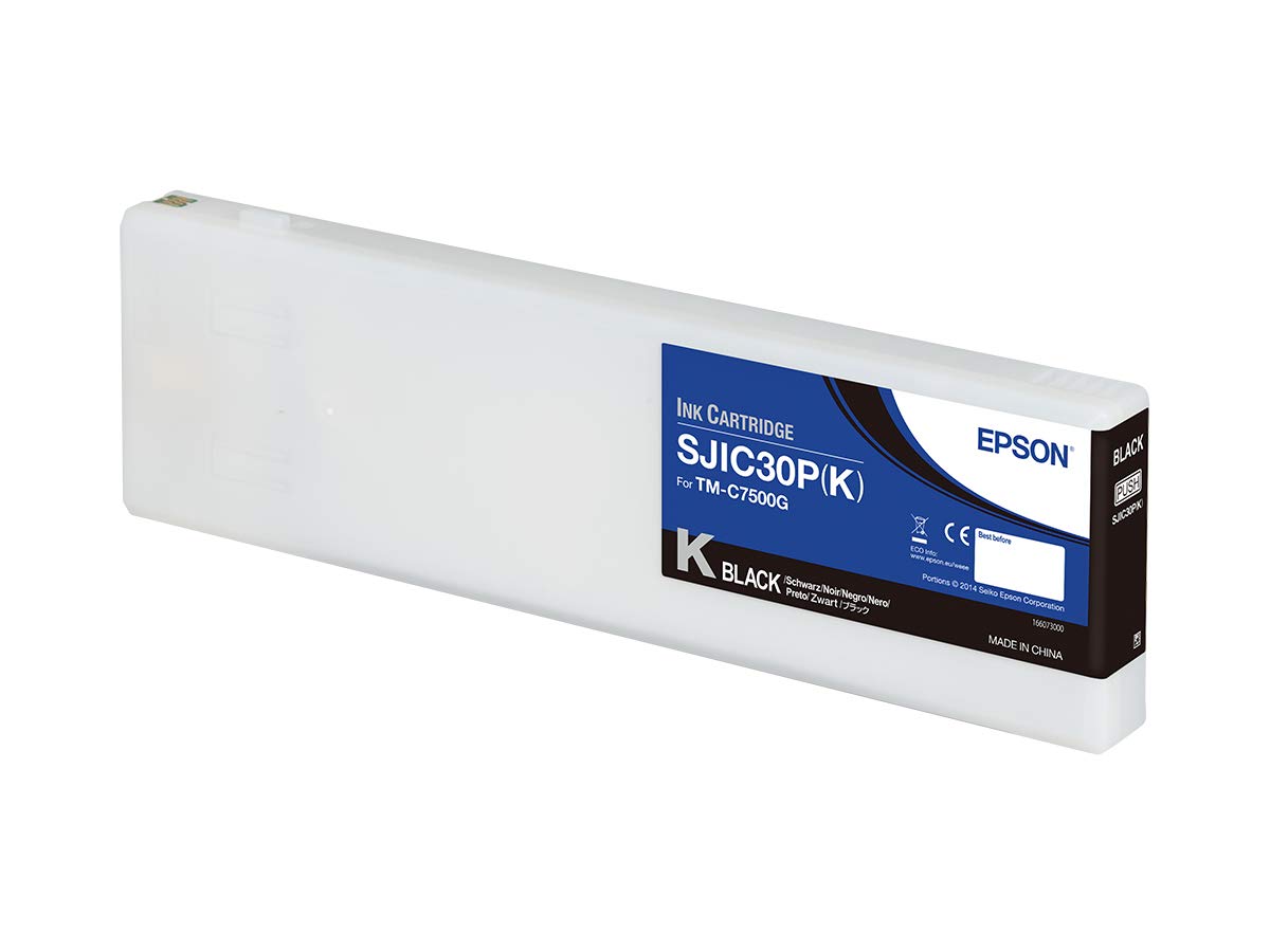 Sjic30p K Ink Cartridge Black Epson Bs Label Consumables U4 C33s020639 8715946552583