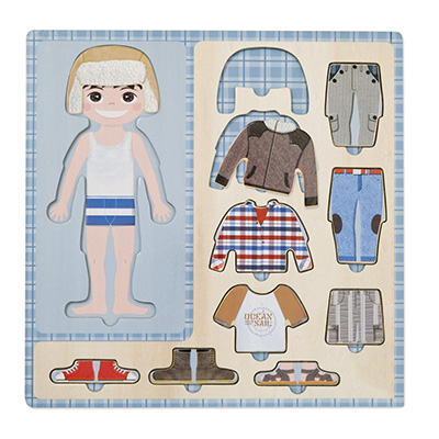 Puzzle in Legno Vestire Bambino Goula 53109 8410446531099
