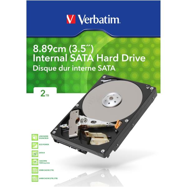 Hdd 3 5 3tb 7200 64mb Sata3 Verbatim 53166 23942531661