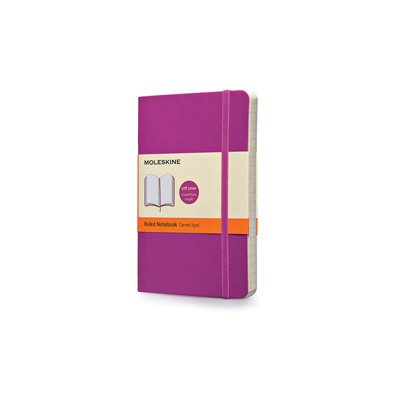 Moleskine Notebook Viola Orchidea Pocket Soft Cover Rig Righe Moleskine 53184 9788867323524