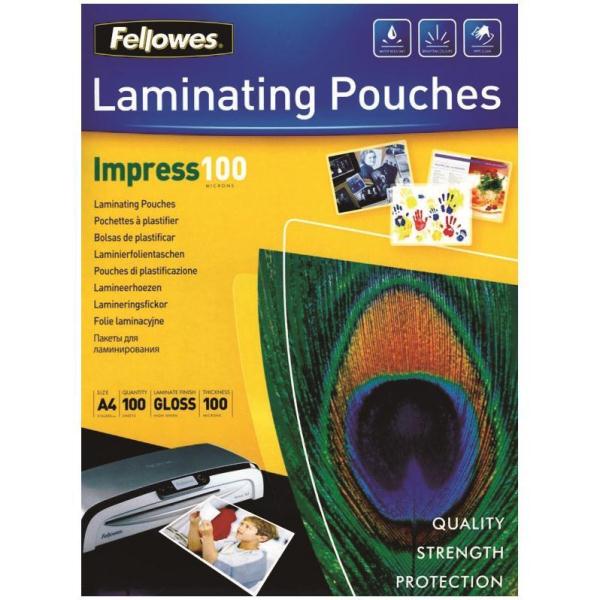 Pouches Lucide Impress100a4 Fellowes 5351111 77511535116
