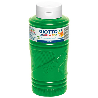Tempera Giotto Colori a Dita Ml 750 Verde Giotto 536011 8000825537004
