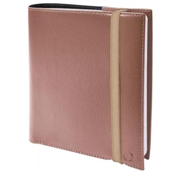 Quaderno di rubriche medie, con copertina in rame satinato, marchio Time Life Medium Rub ML Rame Elas, della linea Quo Vadis. 3371010459810 | initpc.it