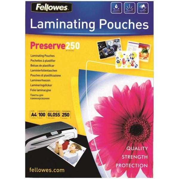 Pouches Lucide Preserve250 A4 Fellowes 5401802 77511540189