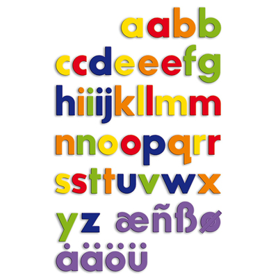 Lettere Magnetiche Minuscole Pz 48 Quercetti 5462 8007905054628