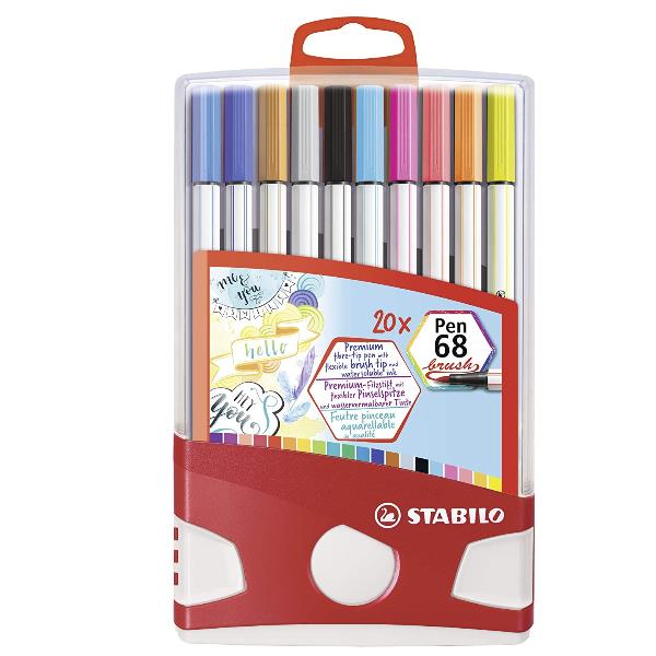 Stabilo Pen 68 Brush Ass Color Stabilo 568 20 0211 4006381561112