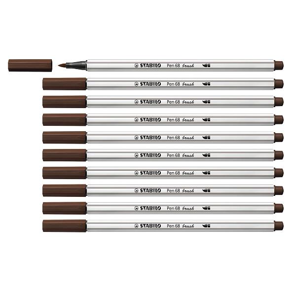 CF10 Stabili Pen 68 Brush Bruno, pennarello tecnico di alta qualità per scrittura precisa e facile. 4006381546010 | initpc.it