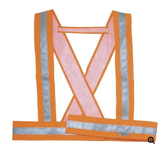 Bretella alta visibilità arancio fluo taglia m deltaplus protezione 3295249218720