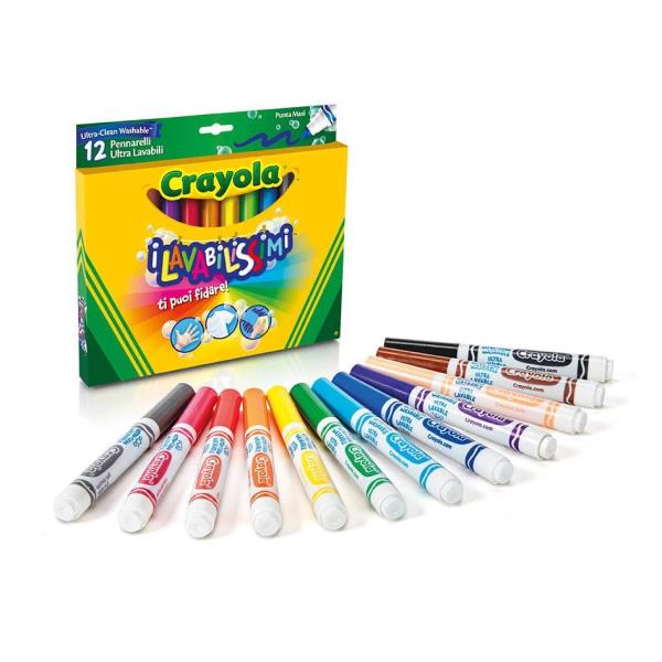 Immagine un lavoretto artistico per bambini con pennarelli colorati, realizzato con la marca Crayola. 0071662083298 | initpc.it