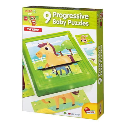 Puzzle Carotina Baby Progressive The Farm Lisciani 58440 8008324058440