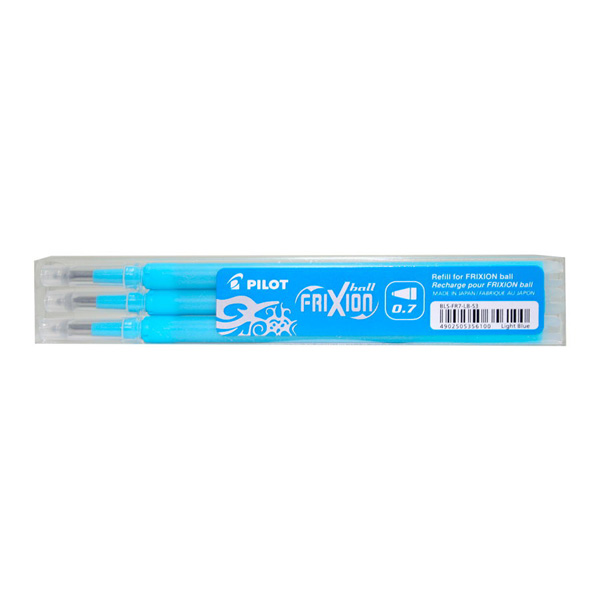 Set 3 Refill Sfera Frixionball 0 7mm Azzurro Pilot 6645 4902505356100