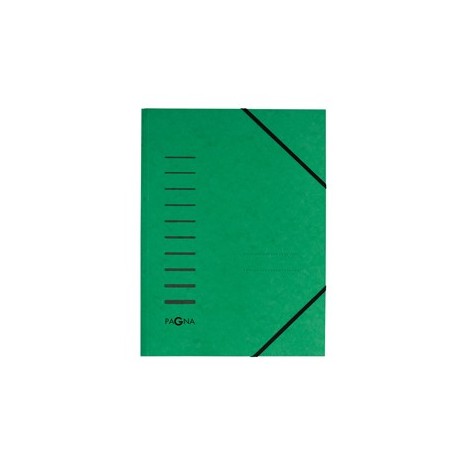 Cartellina Verde con Elastico in Cartoncino A4 Pagna 24001 03 4013951002104