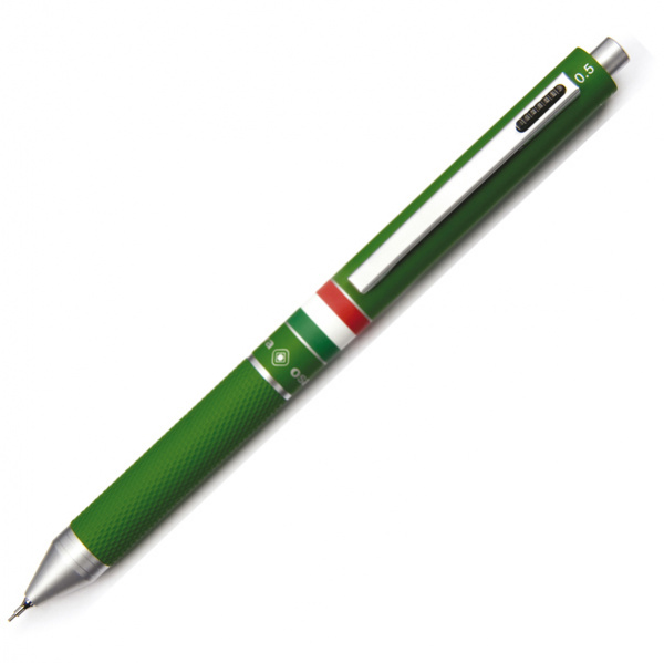 Penna Sfera Scatto Multifunzione Quadra Fusto Verde Gommato Italia Osama Cod Od 1024itg 1 V 8007404224553