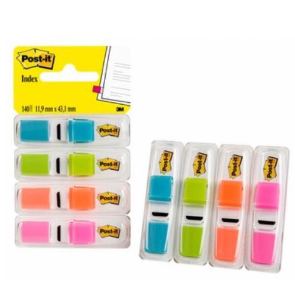 Segnapagina post-it index mini in colori variabili, comprensivo di dispenser, per organizzare e segnalare pagine con comodità. 0021200516733 | initpc.it