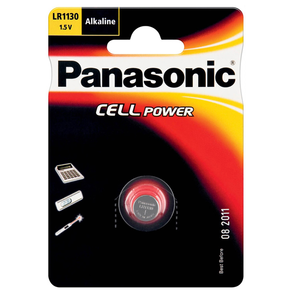 Micropila a Pastiglia Lr1130 Alcalina 1 5v Panasonic C301130 5019068083011