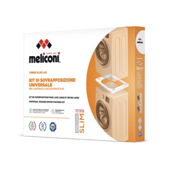 Torre slitta alta di 45 cm, progettata da Meliconi per supportare i comandi audio e per creare un sistema di illuminazione per il tuo spazio domestico. 8006023303724 | initpc.it