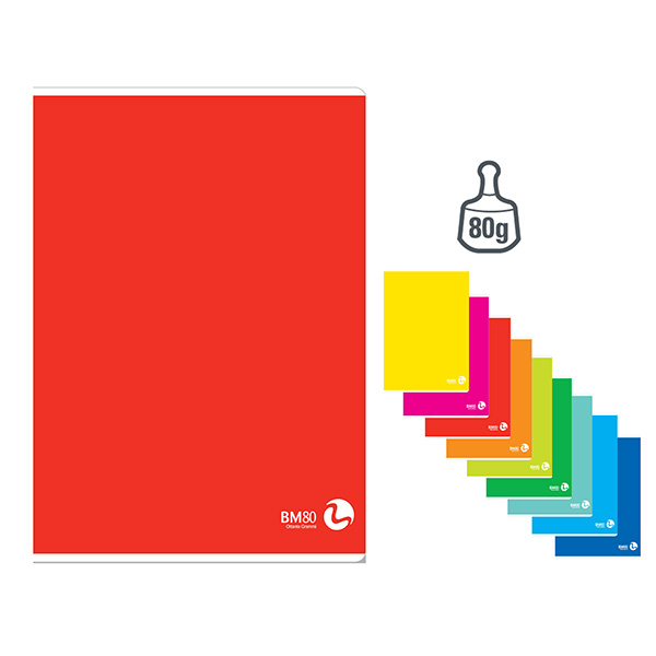 Quaderno grande a4 80 fogli carta 80gr copertina rigida 8008234109997