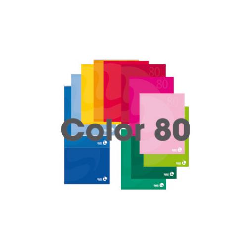 Maxiquaderno A4 80gr 80fg 1 5mm C Margine Copertina 250gr Color 80 Bm Confezione da 12 Pezzi