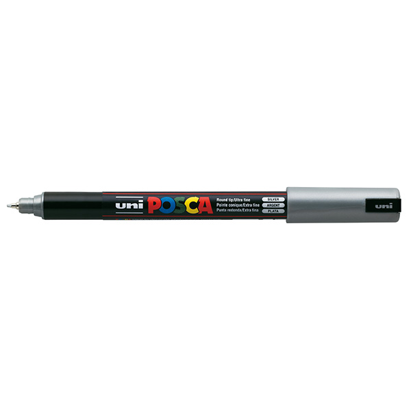Marcatore Uni Posca Pen Pc1m P Extra Fine 0 7mm Argento Uni Mitsubishi M Pc1mr Arg 4902778089927