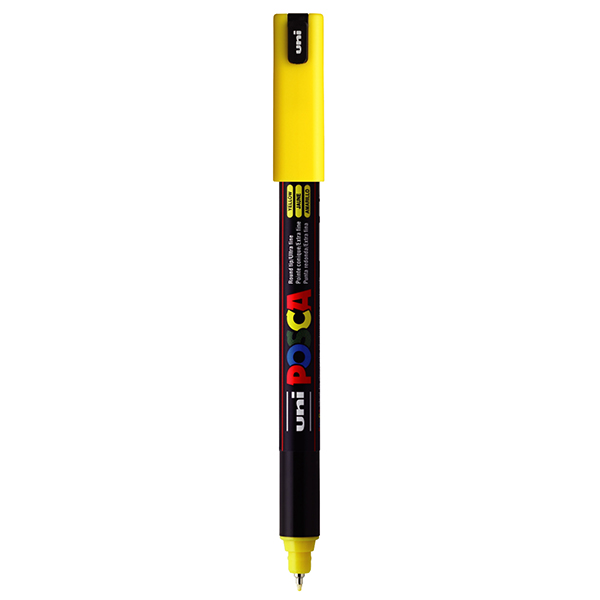 Marcatore Uni Posca Pen Pc1m P Extra Fine 0 7mm Giallo Uni Mitsubishi M Pc1mr G 4902778089798