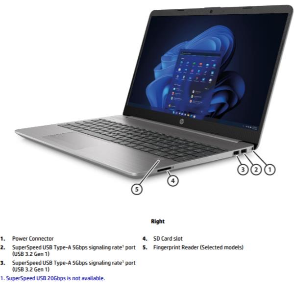 Notebook HP Inc. G9 con processore Intel Core i5, 8 GB di RAM e disco rigido interno da 256 GB, sistema operativo Windows 11 Home. 0196786015274 | initpc.it