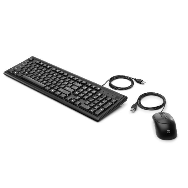 Hp Wired Keyboard And Mouse 160 Itl Hp Inc 6hd76aa Abz 194850686702