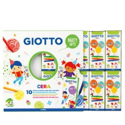 Set 10 Astucci da 4 Pastelli a Cera Party Gifts Giotto 311000 8000825026843