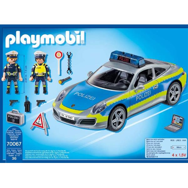 Porsche 911 Carrera 4s Police De Playmobil 70067b 4008789700674