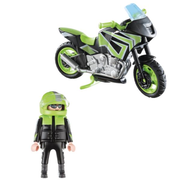 Motociclista Playmobil 70204b 4008789702043