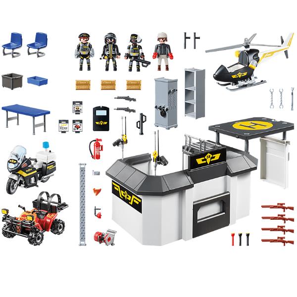 Centrale Port Unit Spec Polizia Playmobil 70338b 4008789703385