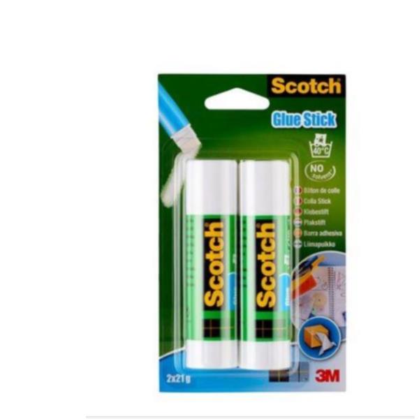 Blister di colla marca Scotch con peso netto di 21 grammi, contenente adesivo per fissaggio e attacco ad alte temperature. 4001895890192 | initpc.it