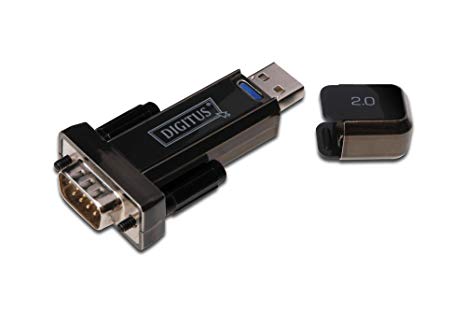 Adattatore USB a seriale di alta qualità, marchio Digitus by Assmann, per connettere dispositivi seriali ai portatili o alle macchine Windows e Linux. 4016032271611 | initpc.it