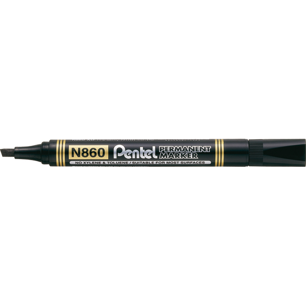 Pentel CF12 Marcatrice permanente da calpesta con pennello, nero 4902506070548 | initpc.it