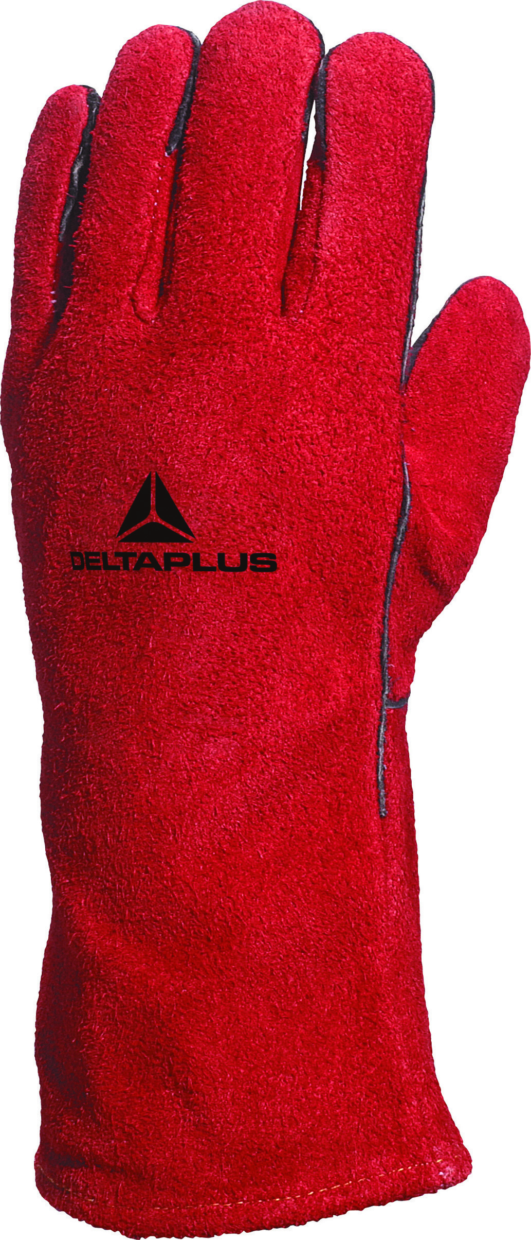 Guanti saldatori pelle bovino rosso taglia 10 anticalore dpi 3295249025939