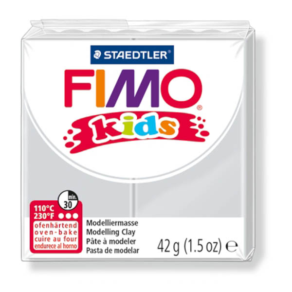 Pasta Polimerica Fimo Kids 42gr Grigio Chiaro 80