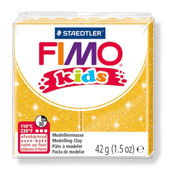 Pasta Polimerica Fimo Kids 42gr Oro Glitter 112 8030 112