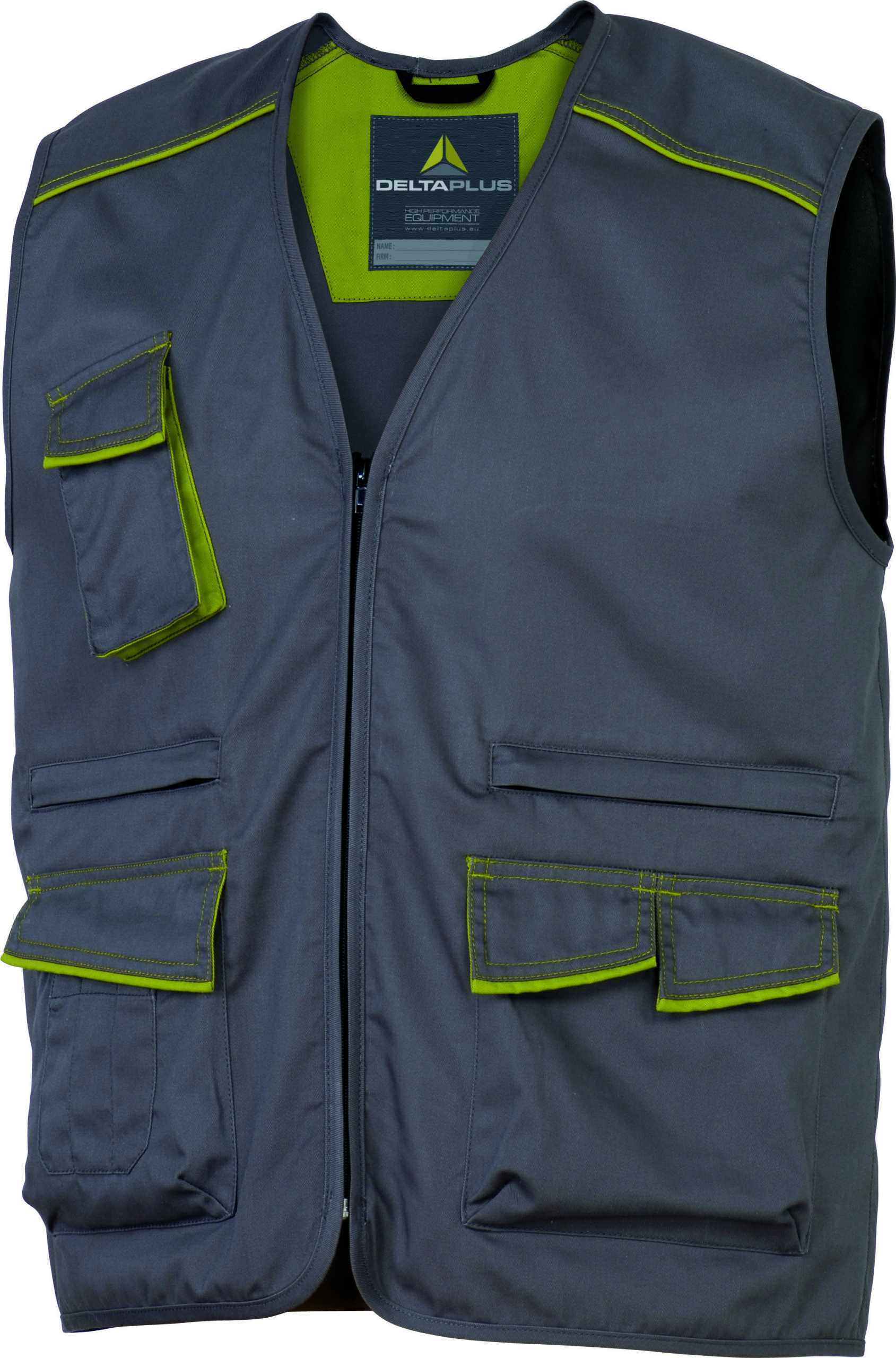 Gilet da lavoro panostyle m6gil taglia l grigio/verde 6 tasche dpi ce 3295249151591