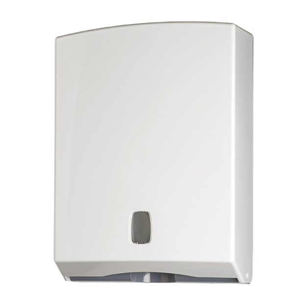 Distributore asciugamani piegati in abs bianco/grigio da 500 fogli 8033433773663