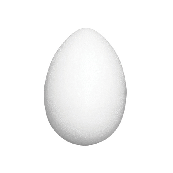 Uovo di polistirolo bianco espanso made in italy d40mm h60mm 8004428004031