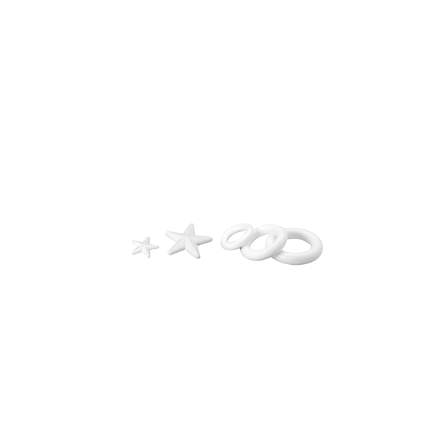 Stella polistirolo espanso bianco diametro 135mm made in italy 8004428004192