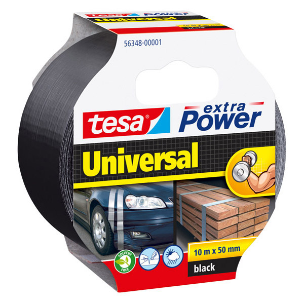 Nastro Adesivo 10mtx50mm Nero Tesa Extra Power Universal 56348 00001 05 4042448032898