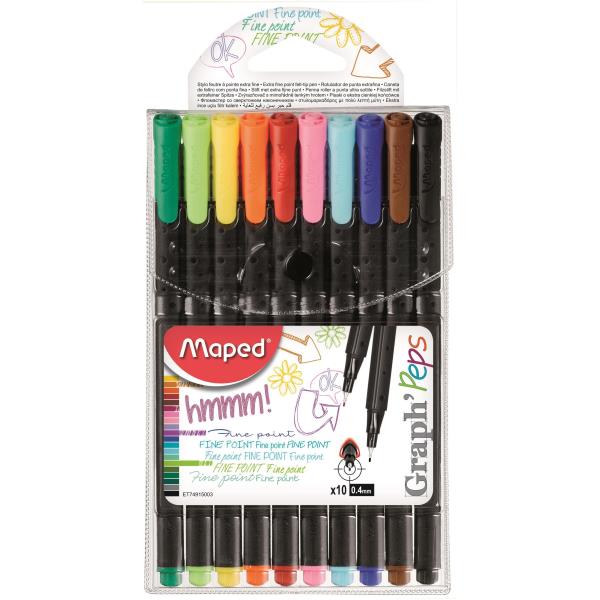 Graph Peps Fineliner X10 in Busta Maped 749150 3154147491508
