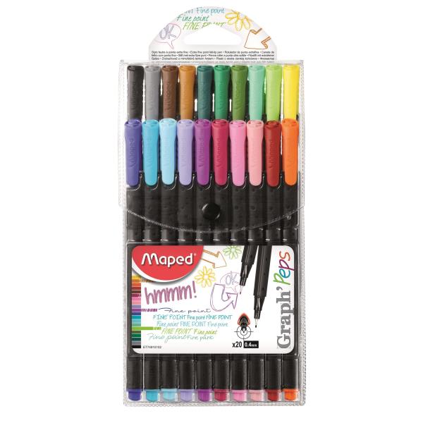 Graph Peps Fineliner X20 in Maped 749151 3154147491515