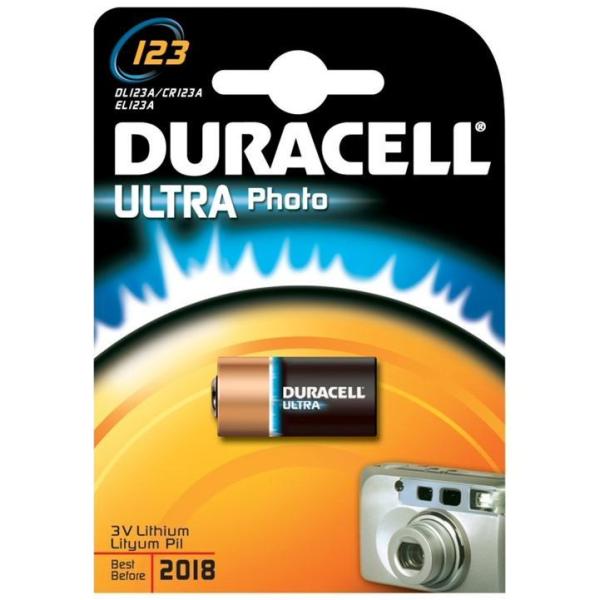 Duracell Ultra Photolithio 123 x10 - Pile litio 123 Ultra M3, prodotto del marchio Duracell in confezione blister da 1 pila (DU28) 5000394123106 | initpc.it