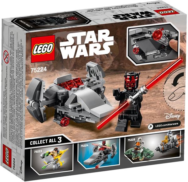Microfighter Sith Infiltrator Lego 75224 5702016370102