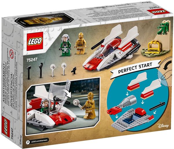 Rebel a Wing Starfighter Lego 75247 5702016370430