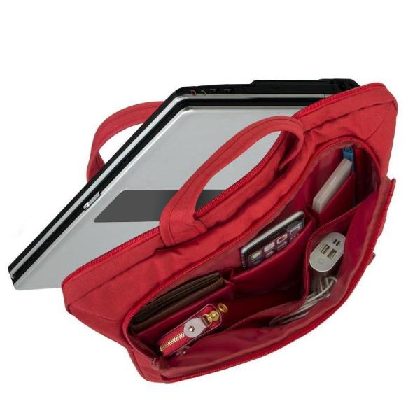 Red Laptop Canvas Bag 15 6 Rivacase 7530rd 4260403570456